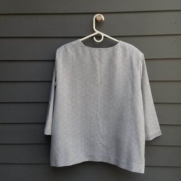 Alfred Dunner Gray Skirt Open Front Jacket Suit set size 18W - Picture 9 of 12